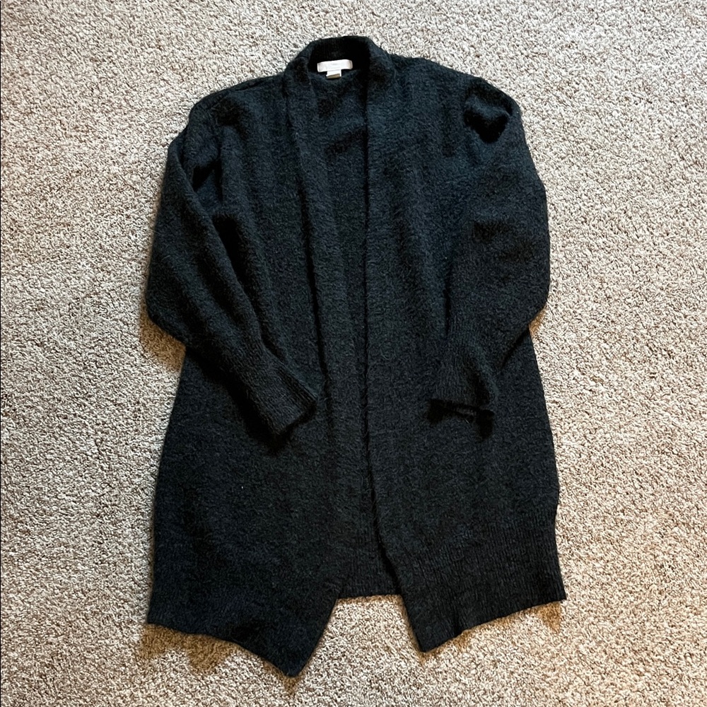 H&M Dark Gray Open Front Cozy sweater